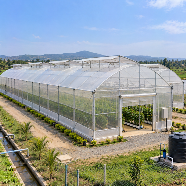 Naturally Ventilated Agriculture Polyhouse