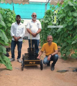 Automated Weeding Robot Trial In Polyhouse